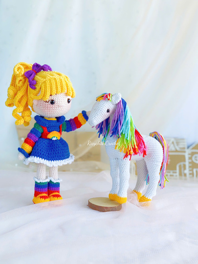 Color Horse Crochet Pattern - Horse amigurumi - PDF in English only