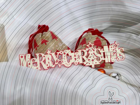 Merry Christmas Band Plotterdatei SVG DXF