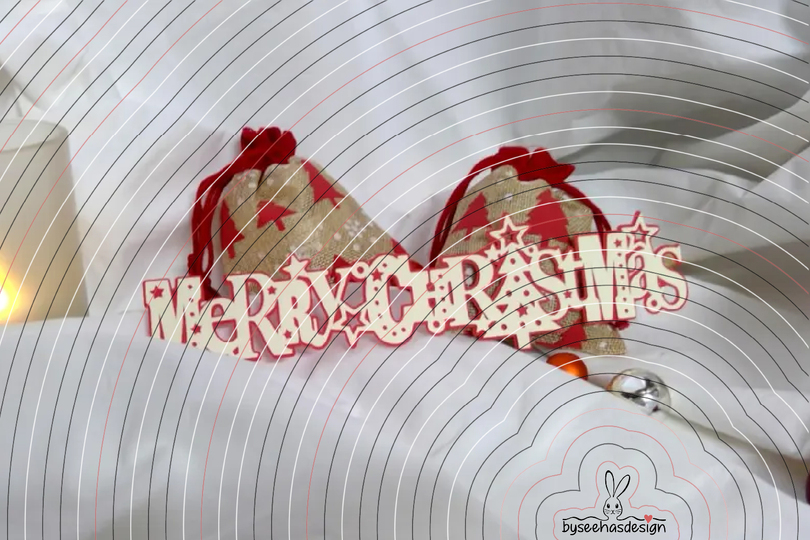 Merry Christmas Band Plotterdatei SVG DXF
