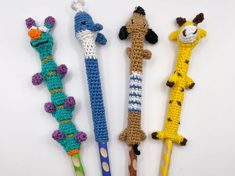 4 Häkelanleitungen Stifthüllen