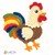 Rooster crochet pattern applique