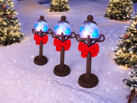 Häkelanleitung Weihnachtslaterne