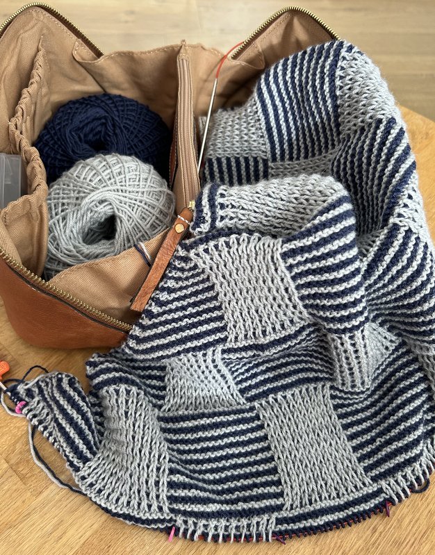 Dreieckstuch "Schachbrett"