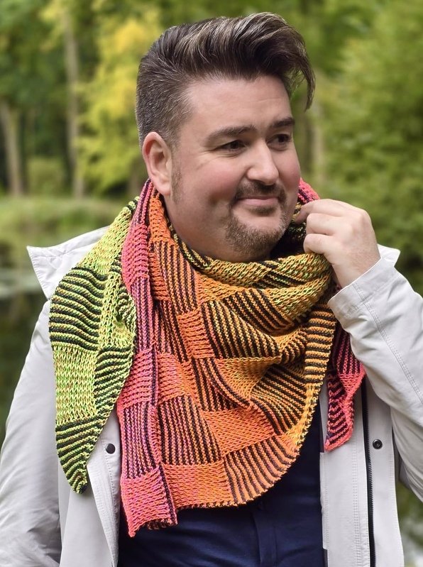 Dreieckstuch "Schachbrett" - Bild 5