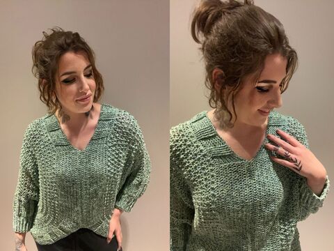 Häkelanleitung Fledermauspulli "BEACHWAVES"