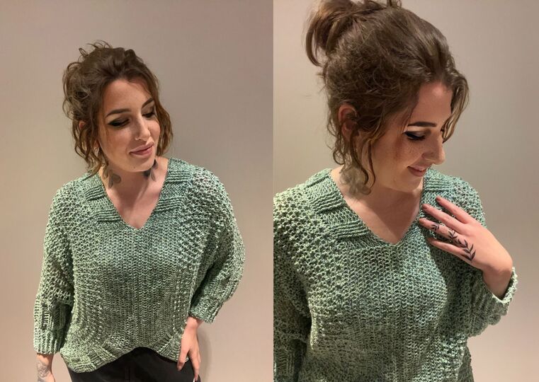 Häkelanleitung Fledermauspulli "BEACHWAVES"