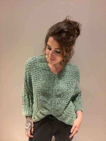 Häkelanleitung Fledermauspulli "BEACHWAVES"