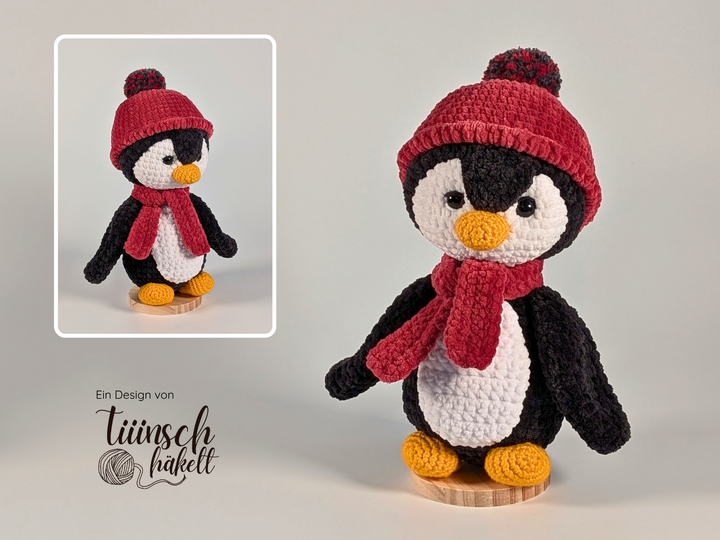 Pinguin Purzel häkeln - Häkelanleitung Anfänger Deutsch