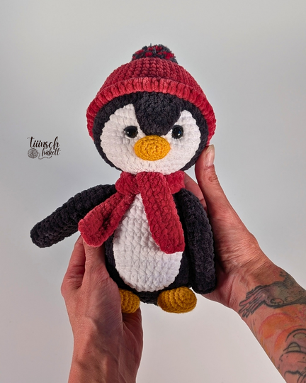 Pinguin Purzel häkeln - Häkelanleitung Anfänger Deutsch