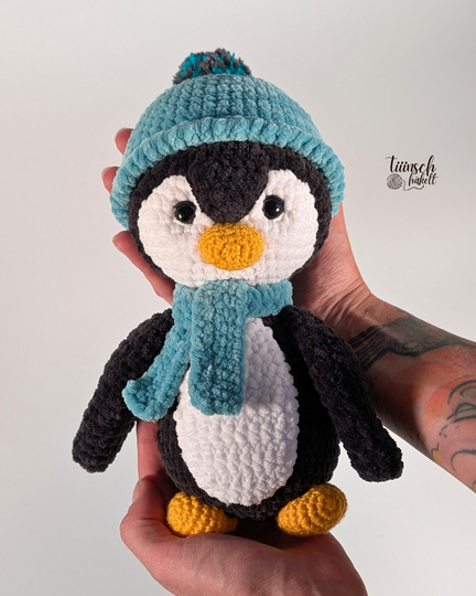 Pinguin Purzel häkeln - Häkelanleitung Anfänger Deutsch