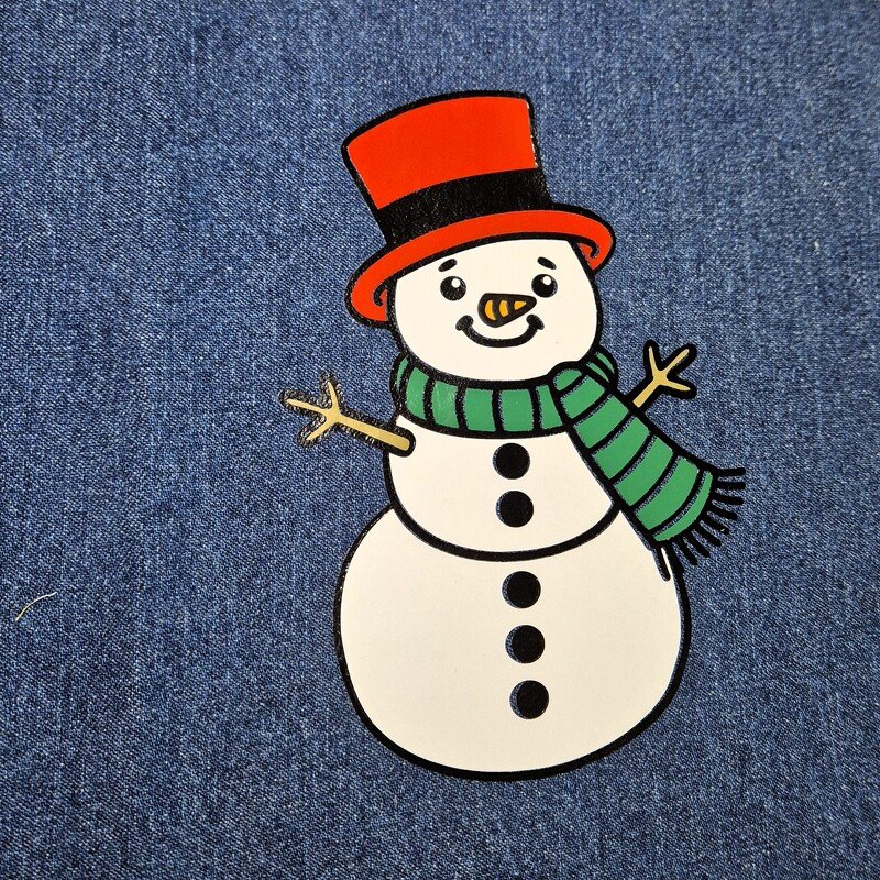 Cutting File Snowman with Scarf and Hat Christmas SVG PNG DXF PDF - Image 4