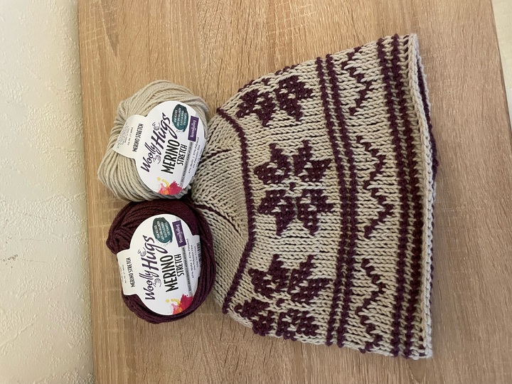 Mütze Norway-Look tunesisch gehäkelt