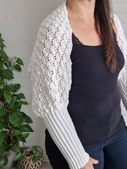 Häkelanleitung für den Ärmelschal/Schulterschmeichler "Sweet Touch"