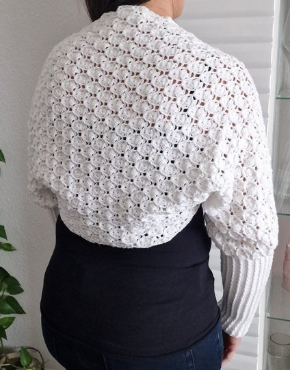 Häkelanleitung für den Ärmelschal/Schulterschmeichler "Sweet Touch"