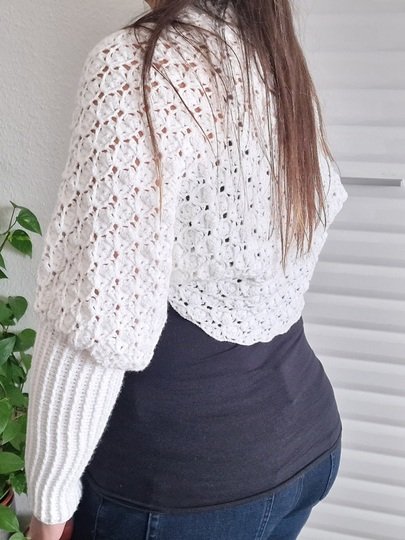 Häkelanleitung für den Ärmelschal/Schulterschmeichler "Sweet Touch"