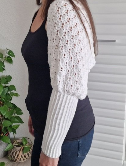 Häkelanleitung für den Ärmelschal/Schulterschmeichler "Sweet Touch"