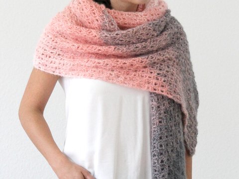 Häkelanleitung kuscheliger Schal Soča