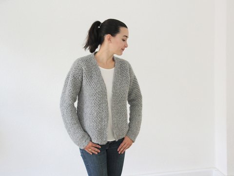 Häkelanleitung Cardigan Mina