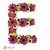Floral letter E crochet applique