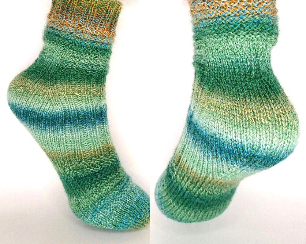 Fixe Ferse "Costilla", Gr. 34-47, Toe Up, 6-fach Garn