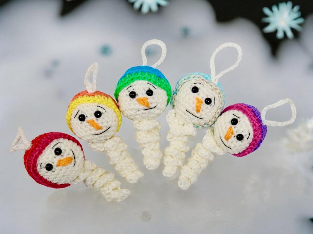 Schneewürmchen - Häkelanleitung | Glücksbringer | Sorgenwürmchen - Bild 2