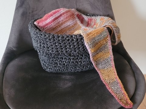 gehäkelter Projektkorb "Creative"