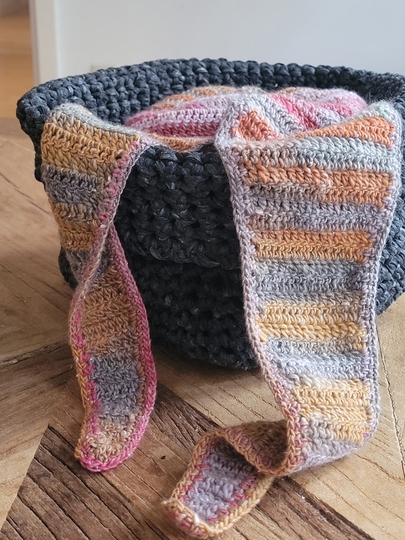 gehäkelter Projektkorb "Creative"