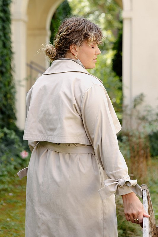 Trench coat pattern, coat sewing, XS-XXXL women, jacket pattern - Image 8