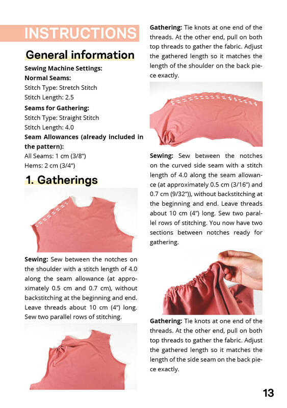 Long sleeve shirt pattern Esma women XS-XXXL jersey pattern - Image 7