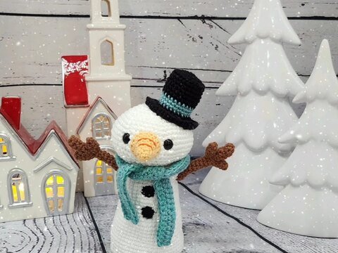 Schneemann Frosty - Häkelanleitung - Amigurumi