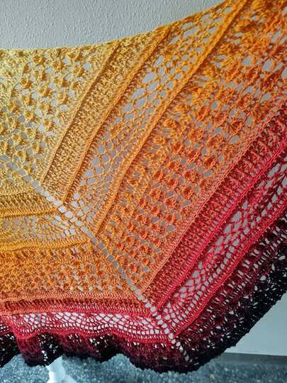 Fünfecktuch „Tisca BE“ – Häkelanleitung