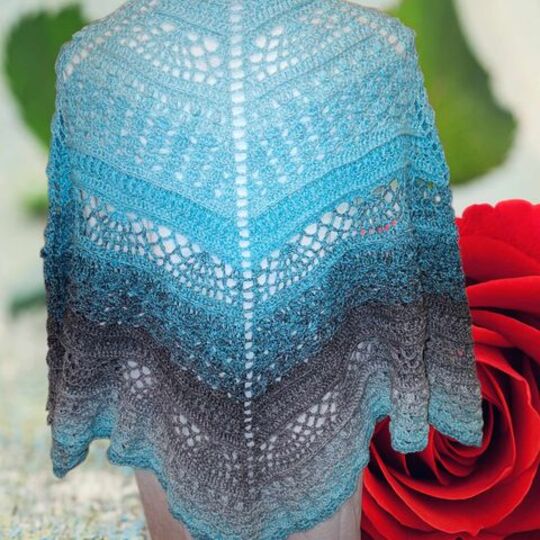 Fünfecktuch „Tisca BE“ – Häkelanleitung