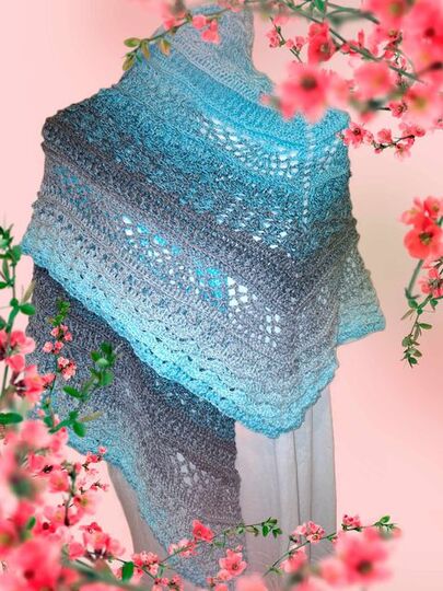 Fünfecktuch „Tisca BE“ – Häkelanleitung