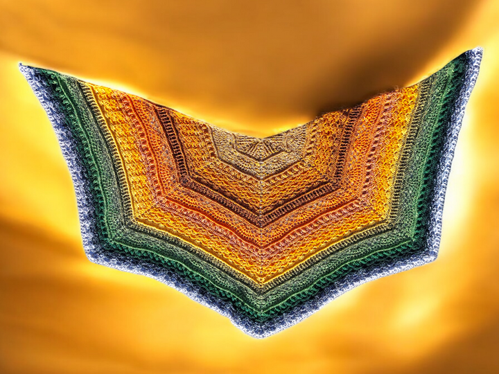 Fünfecktuch „Tisca BE“ – Häkelanleitung