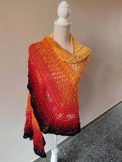 Fünfecktuch „Tisca BE“ – Häkelanleitung