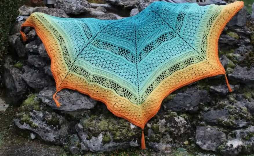 Fünfecktuch „Tisca BE“ – Häkelanleitung