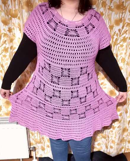 Pullover/Tunika/Shirt/Kleid Soles, Häkelanleitung