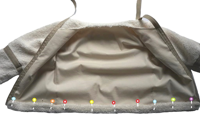 Schnitt + Anleitung gefütterte Teddyjacke Gr.80-140