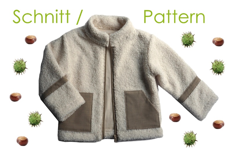 Schnitt + Anleitung gefütterte Teddyjacke Gr.80-140