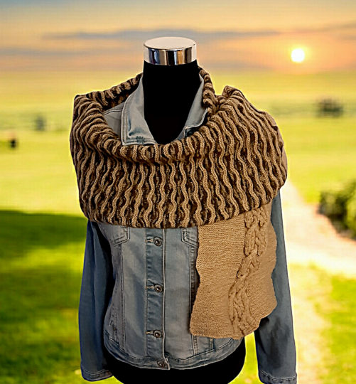 Strickanleitung „verzopfter Schal“