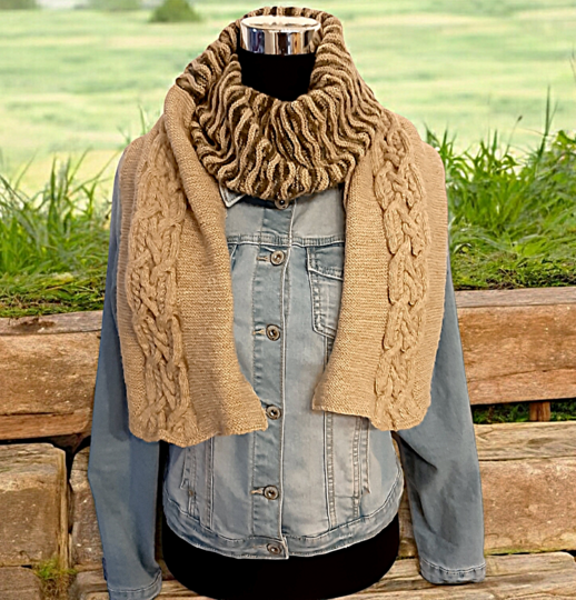 Strickanleitung „verzopfter Schal“