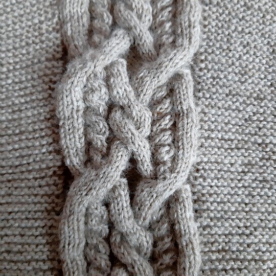 Strickanleitung „verzopfter Schal“