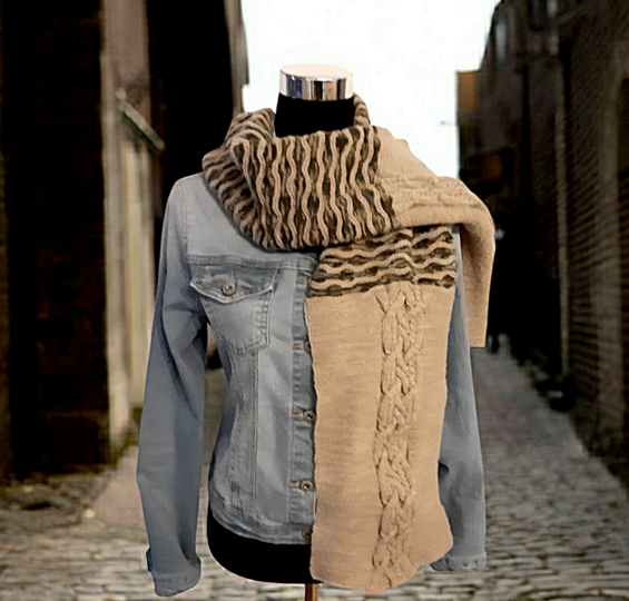 Strickanleitung „verzopfter Schal“