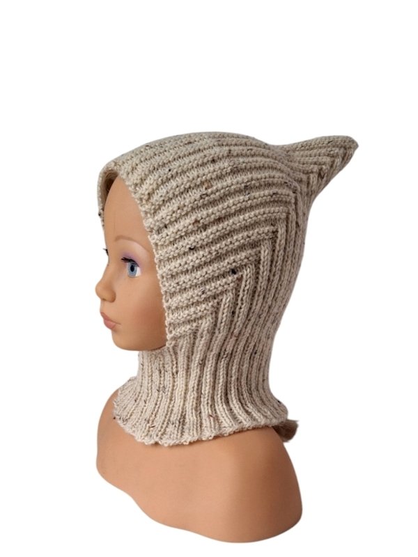 Strickanleitung Schalmütze, Schlupfmütze, Pixie, unisex, 1 - 2 1/2 J. #335