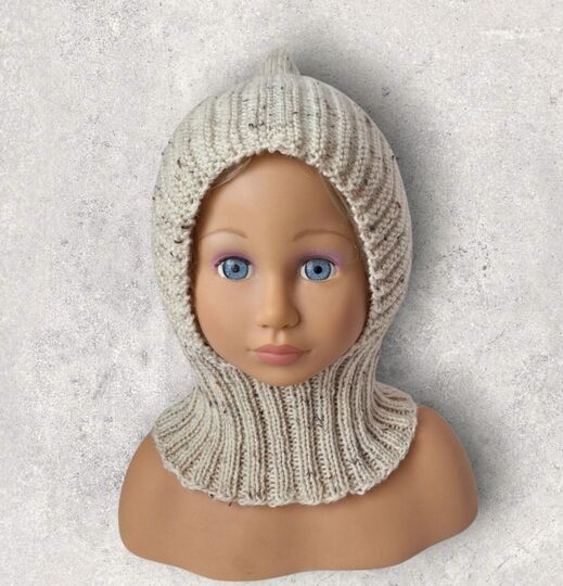 Strickanleitung Schalmütze, Schlupfmütze, Pixie, unisex, 1 - 2 1/2 J. #335