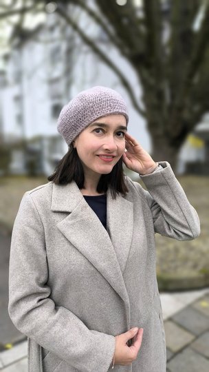 Häkelanleitung Baskenmütze Mont Blanc