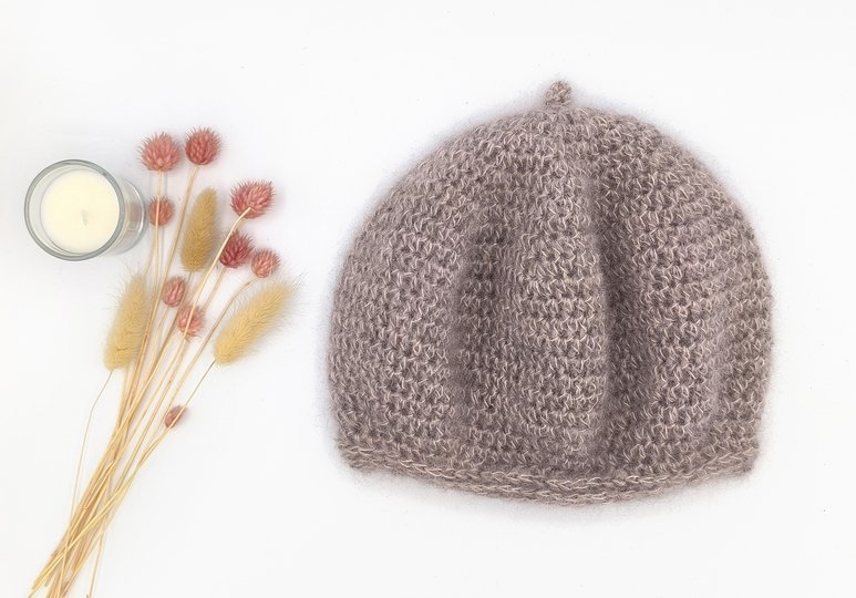 Häkelanleitung Baskenmütze Mont Blanc