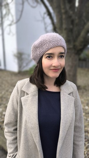 Häkelanleitung Baskenmütze Mont Blanc