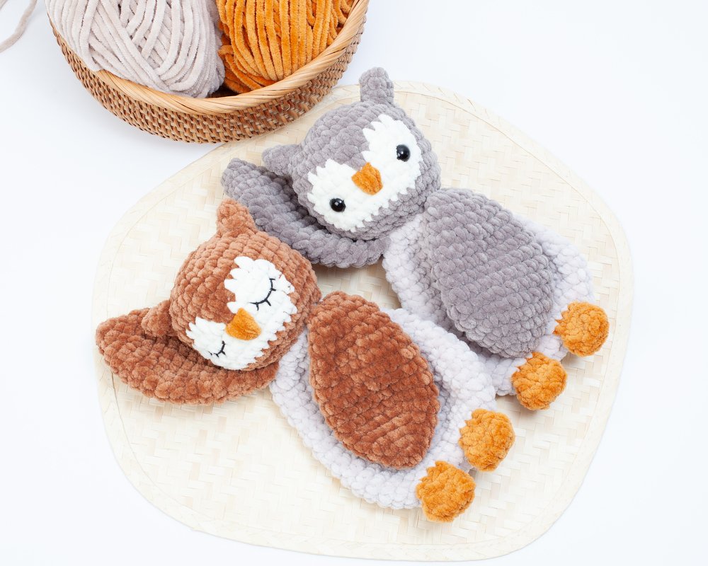 Häkelanleitung Eule Schmusetuch, Schnuffeltuch, Schmuseeule - Bild 6