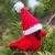 Red Cardinal Bird with Santa Hat